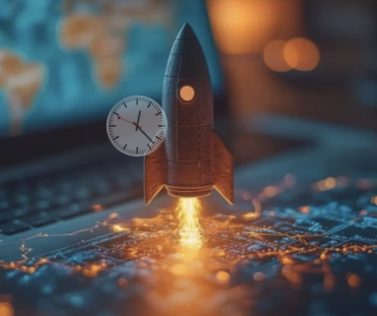 Rocket Launching from Technology Motherboard
